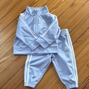 NWOT baby girl Adidas tracksuit